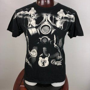 Original Black Brand Gas Mask Smoke Graphic TShirt